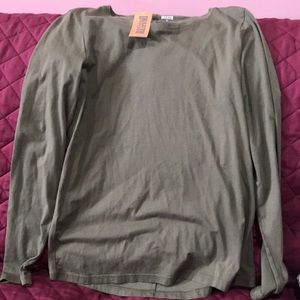 Olive green ladies long sleeve